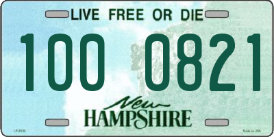 NH license plate 1000821
