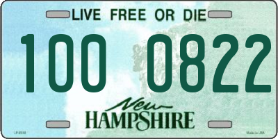 NH license plate 1000822