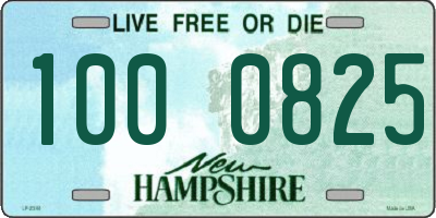 NH license plate 1000825