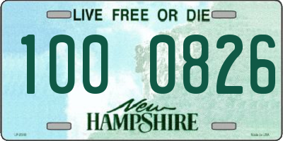 NH license plate 1000826