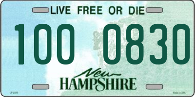 NH license plate 1000830