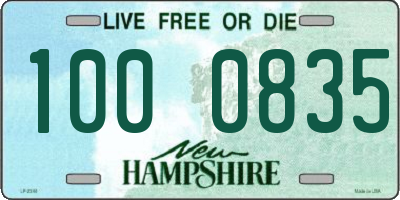 NH license plate 1000835