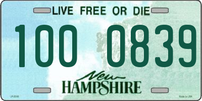 NH license plate 1000839