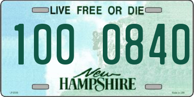 NH license plate 1000840