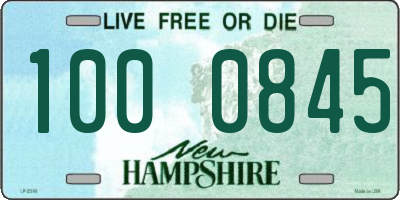 NH license plate 1000845