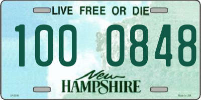 NH license plate 1000848