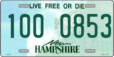 NH license plate 1000853