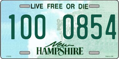 NH license plate 1000854