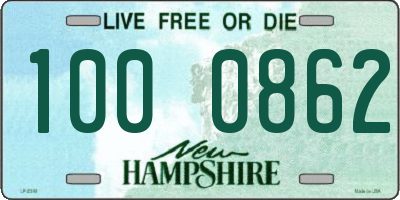 NH license plate 1000862