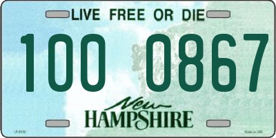 NH license plate 1000867