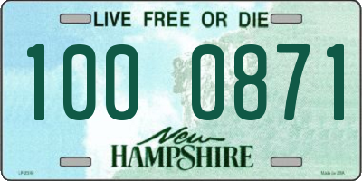 NH license plate 1000871