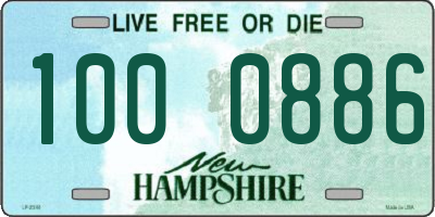 NH license plate 1000886