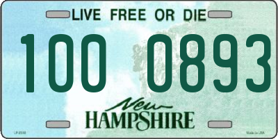 NH license plate 1000893