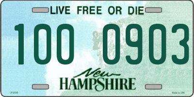 NH license plate 1000903