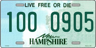 NH license plate 1000905