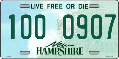 NH license plate 1000907