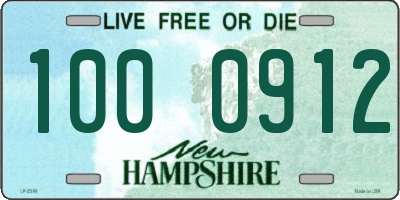 NH license plate 1000912