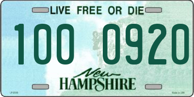 NH license plate 1000920