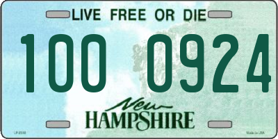 NH license plate 1000924