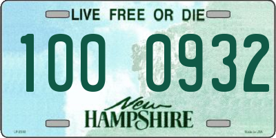 NH license plate 1000932