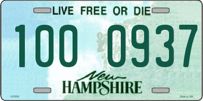 NH license plate 1000937