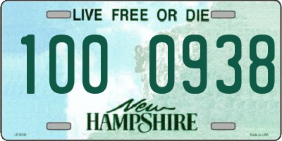 NH license plate 1000938