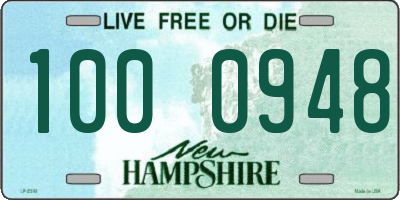 NH license plate 1000948