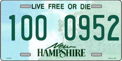 NH license plate 1000952