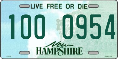 NH license plate 1000954