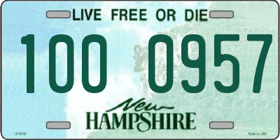NH license plate 1000957