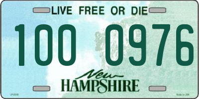 NH license plate 1000976