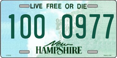 NH license plate 1000977