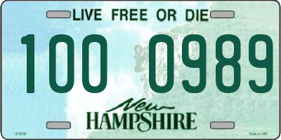 NH license plate 1000989