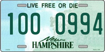NH license plate 1000994