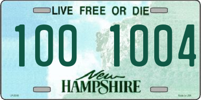 NH license plate 1001004