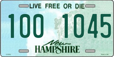 NH license plate 1001045