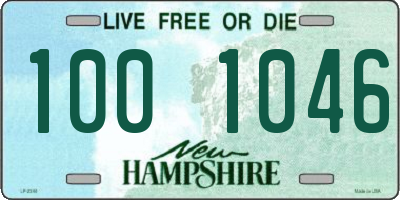 NH license plate 1001046