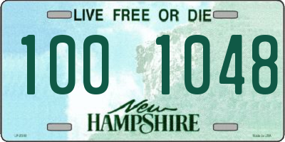 NH license plate 1001048