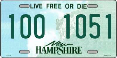 NH license plate 1001051
