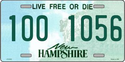NH license plate 1001056