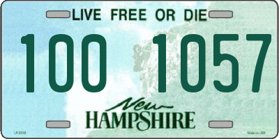 NH license plate 1001057