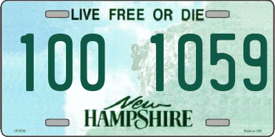 NH license plate 1001059