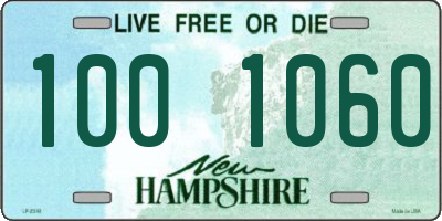 NH license plate 1001060