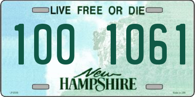 NH license plate 1001061
