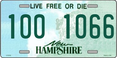 NH license plate 1001066