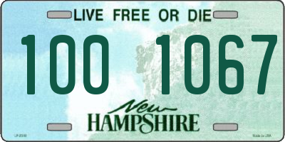 NH license plate 1001067