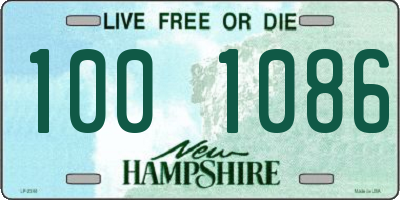 NH license plate 1001086