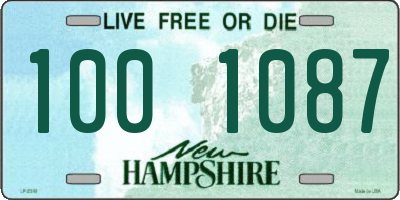 NH license plate 1001087