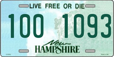 NH license plate 1001093