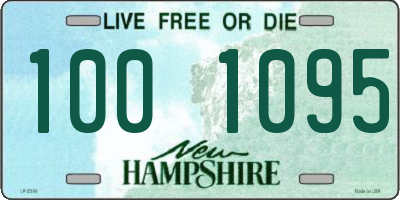 NH license plate 1001095